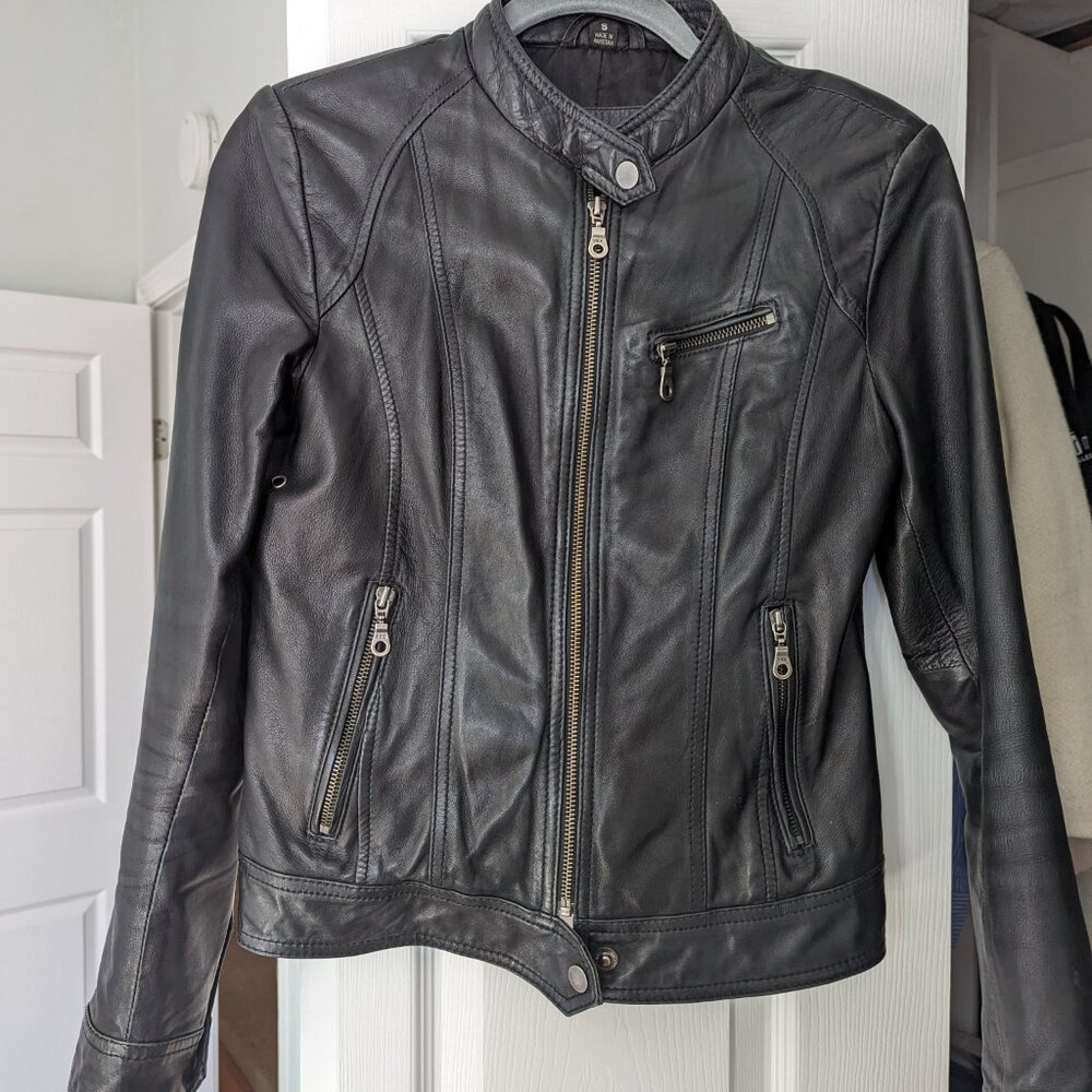 Whet Blu Moto Leather Jacket